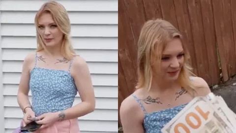 金发美女