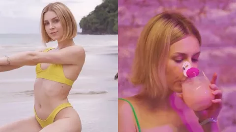短发美女