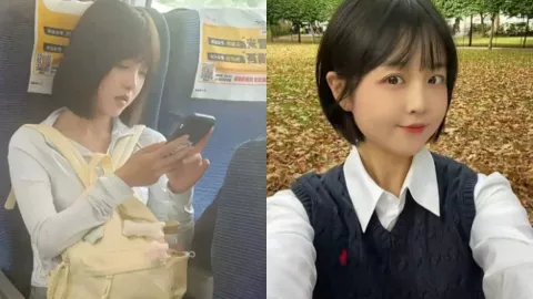 高铁短发女孩