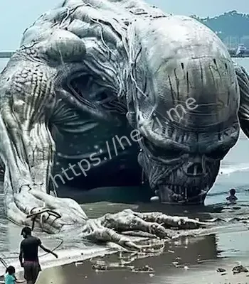 惊现神秘海怪