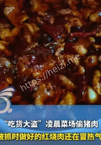 大叔菜场偷肉