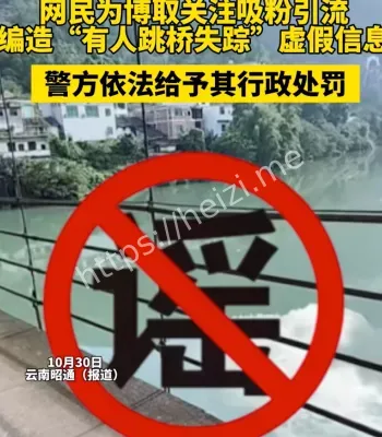 男子编造跳桥谣言