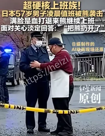 店员遭熊袭击