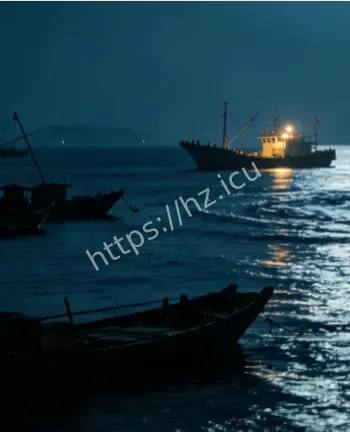 福建渔民追拍黑影