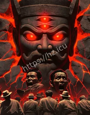 神像突然睁开三只眼