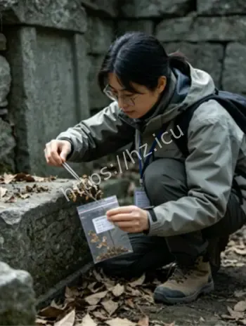 古墓周边草木枯萎衰败